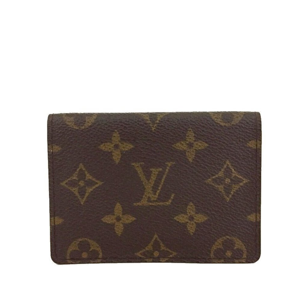 863213j Louis Vuitton Wallet Card Case Brown Monogram